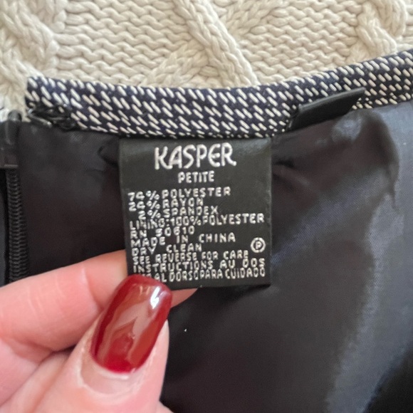 Outfit! Kasper Suit! Jacket & Skirt Women’s Size 14 Petite - Picture 9 of 16